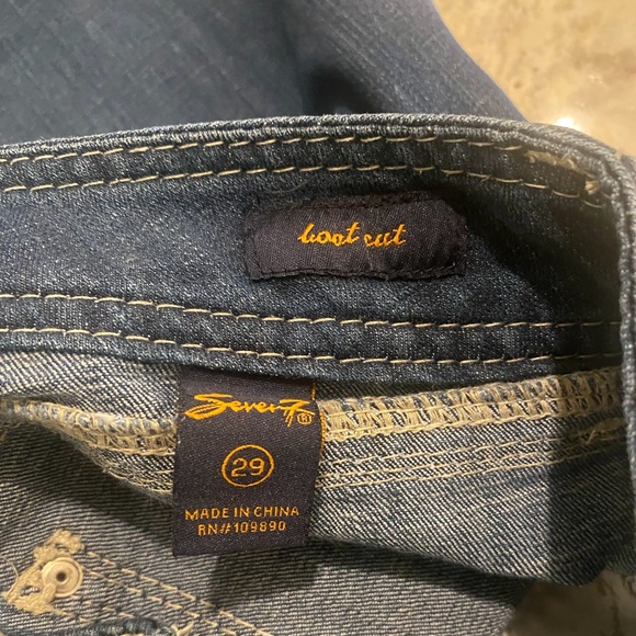 Seven7 Boot Cut Denim Jeans Size: 29 - Picture 5 of 5